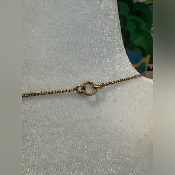 Madewell Statement Necklace - Gold and Turquoise - Picture 5 of 5